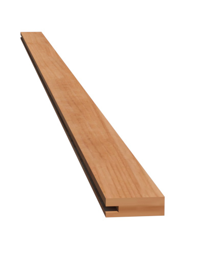 1 x 4" x 2-3/16" Floor Board with groove on one side and flat on other