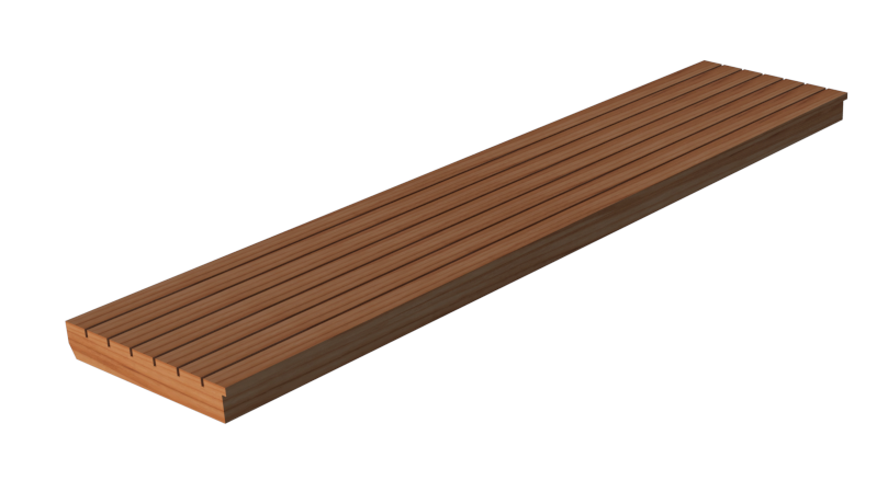 111-1/2" Standard Sauna Bench