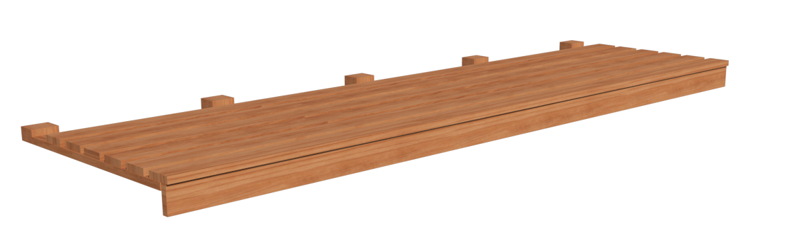 16-1/2" x 46-1/2" Side Wall Bench