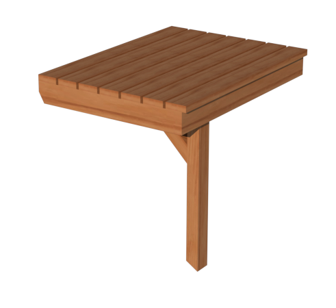 26-1/4" (60cm) Porch Seat W/ Supports