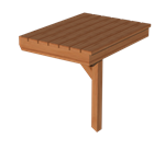 26-1/4^ (60cm) Porch Seat W/ Supports