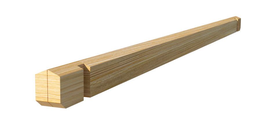 72" Top Beam (2 Ply) with Angled Corners