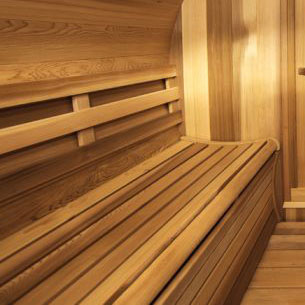 7'x8' (214x244cm) Panoramic Sauna with Porch-Clear Cedar 5