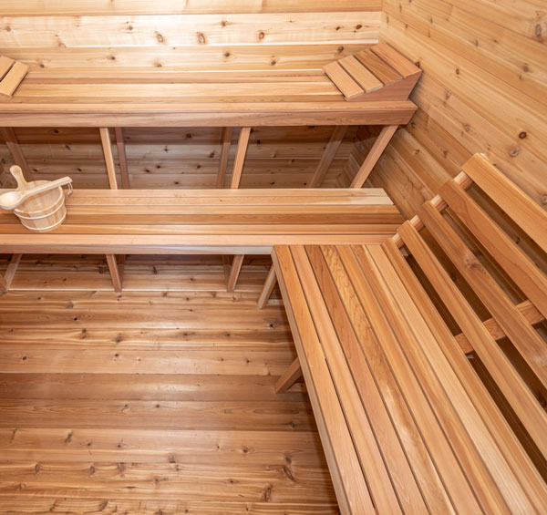 8x6 (244x182cm) POD Sauna with Porch -Knotty Cedar 5