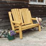 Adirondack Log 2 Seat Bench