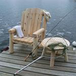 Adirondack Log Chair