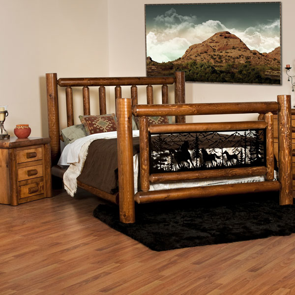 Chalet Log Bed - Double 1