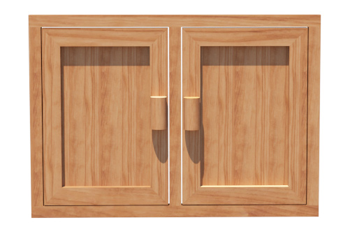 Front Cabinet Panel with 2 Pre-hung Doors