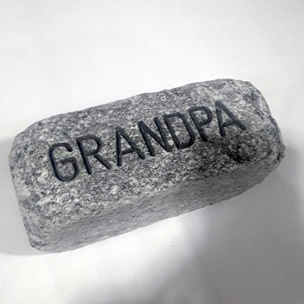 GRANDPA, Engraved Soapstone