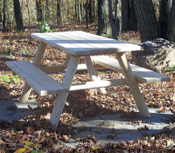 Log Picnic Table 2