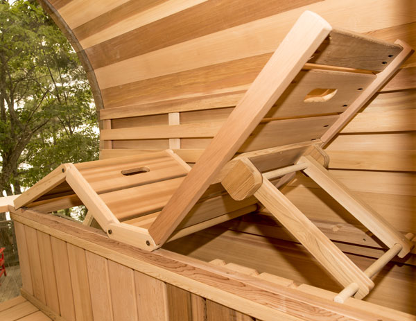 Lounge & Signature Sauna Benches - 7x7 Panoramic