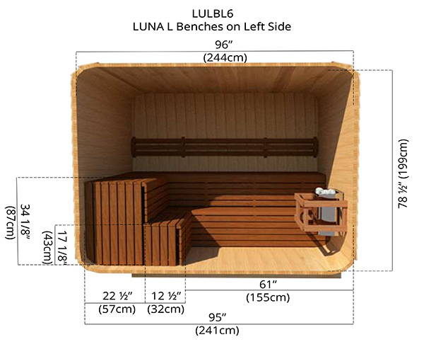 Luna L Benches on Left Side 2