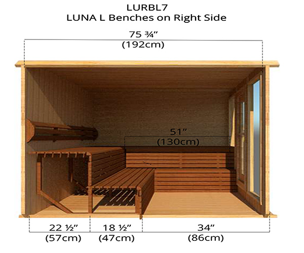 Luna L Benches on Right Side 3