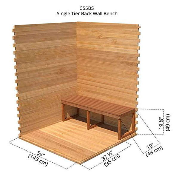 Single Tier Back Wall Bench