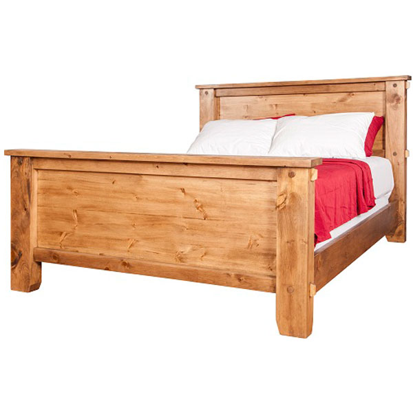 Timber Panel Bed - Double