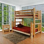 Twin/Double Bunk Bed - Clear Coated