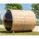 7'x8' (214x244cm) Panoramic Sauna -Knotty Cedar