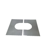 Stainless Chimney Wall Cover Plates (2 Per Set)