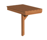26-1/4^ (60cm) Porch Seat W/ Supports
