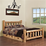 Double Expressions Log Bed - Clear Coated